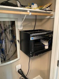Structured cabling network rack installation